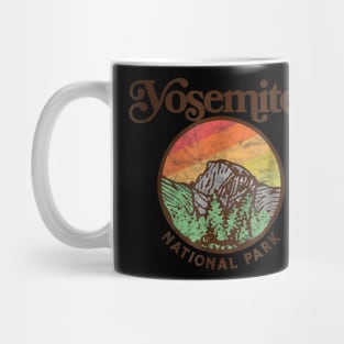 Yosemite National Park Vintage Style Retro 80s Mug